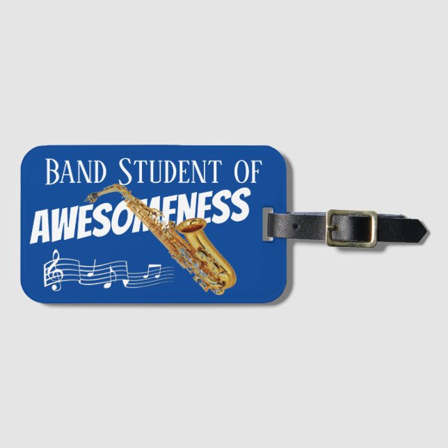 Instrument Case NAME TAG Saxophone (Front Horizontal)