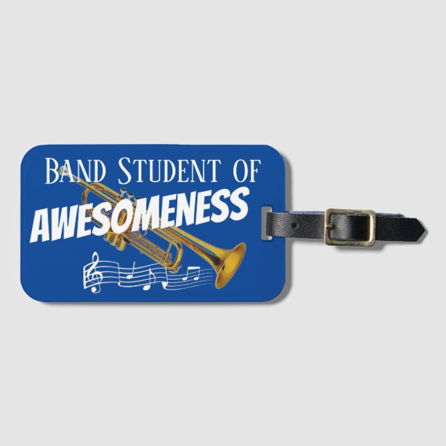 Instrument Case NAME TAG Trumpet (Front Horizontal)