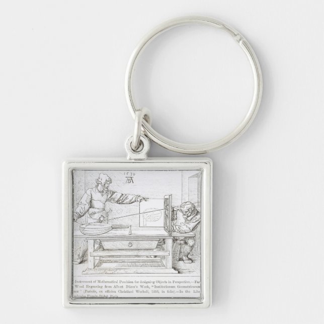 Instrument of Mathematical Precision Key Ring (Front)
