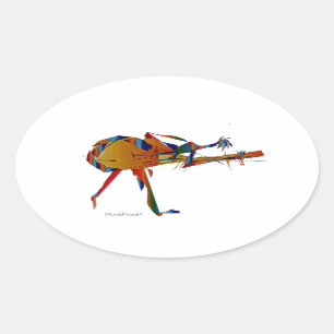 Instrumentalist Oval Sticker