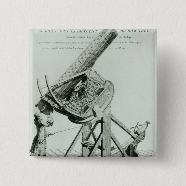 Instruments d'optique' by Dom Noel 15 Cm Square Badge (Front)