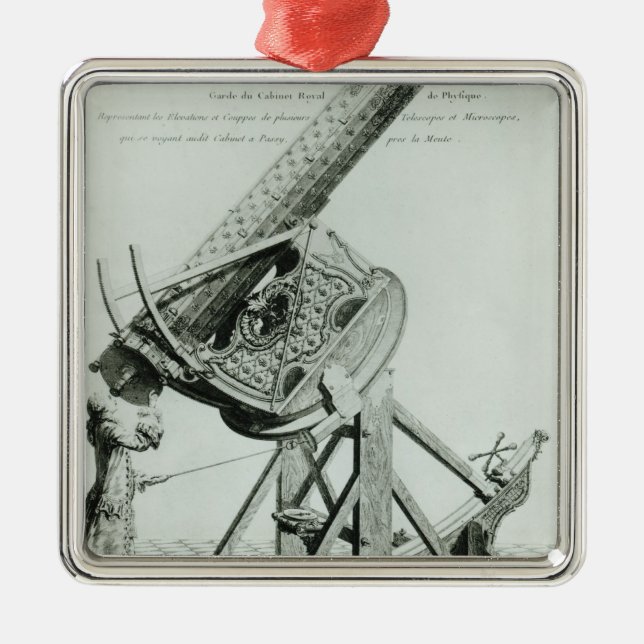 Instruments d'optique' by Dom Noel Metal Tree Decoration (Front)