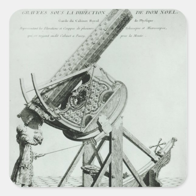 Instruments d'optique' by Dom Noel Square Sticker (Front)