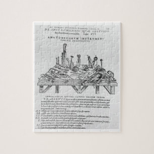 Instruments for Dissections, illustration from 'De Jigsaw Puzzle