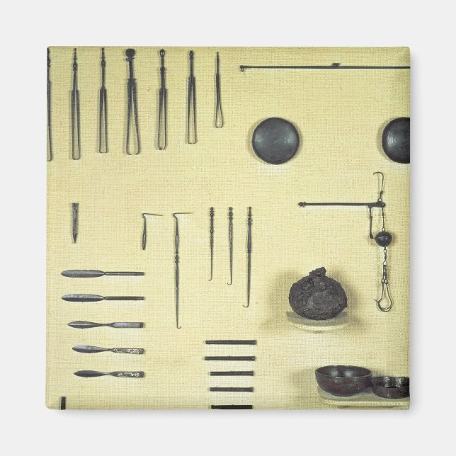Instruments from an oculist's case, from Reims Magnet (Front)