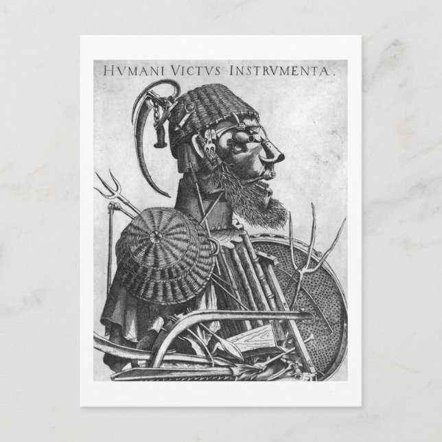 Instruments of Human Sustenance, Arcimboldo Postcard (Front)