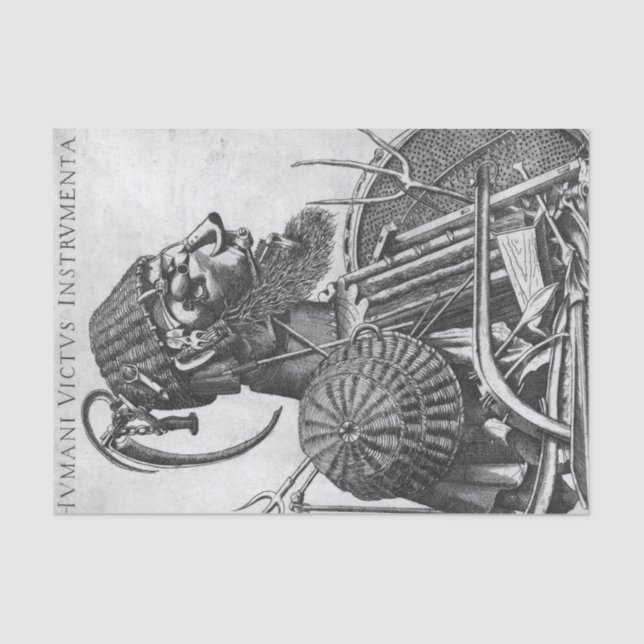 Instruments of Human Sustenance, Arcimboldo Tissue Paper (Front)