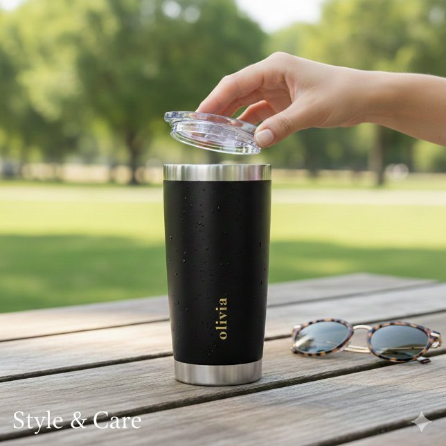 Insulated Tumbler with Custom Brand Text (Insulated Tumbler with Custom Brand Text)