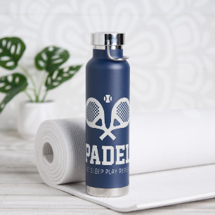 Insulated water bottle for padel player