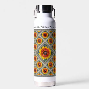 Insulated Water Bottle with Susie's Sunflowers2