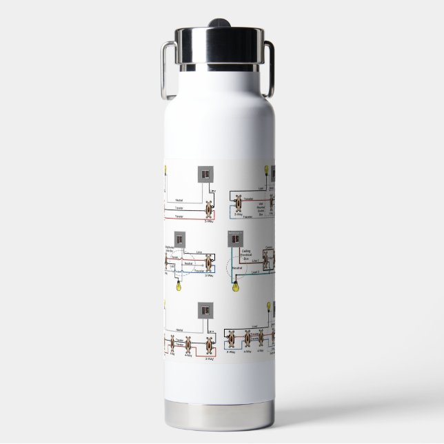 Insulated Water Bottle With Wiring Diagrams (Front)