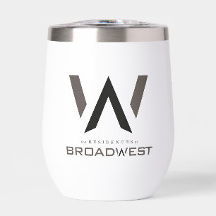 Insulated Wine Tumbler - Big Logo - Black