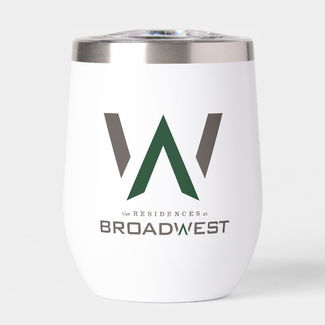 Insulated Wine Tumbler - Big Logo - Forest (Front)