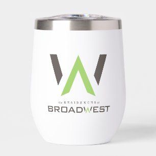 Insulated Wine Tumbler - Big Logo - Lime