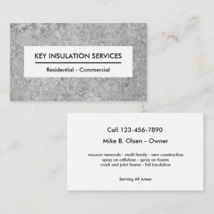 Insulation Business Cards