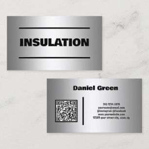Insulation Services  Custom QR Business Card