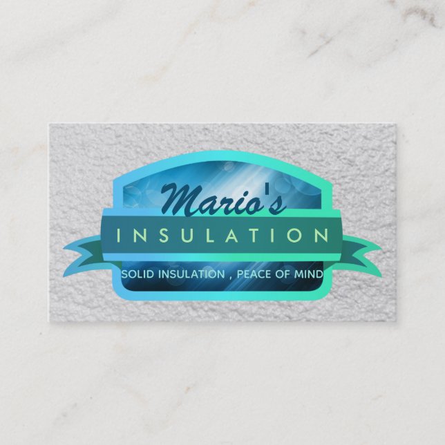 Insulation Slogans Business Cards (Front)