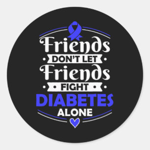 Insulin-dependant Diabetes Survivor - T1d Awarenes Classic Round Sticker