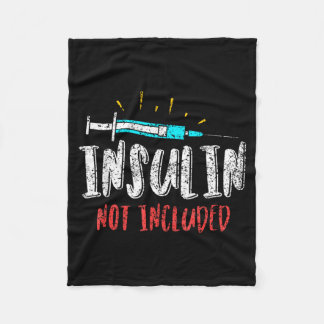 Insulin Not Included Patient Type Diabetic Fleece Blanket