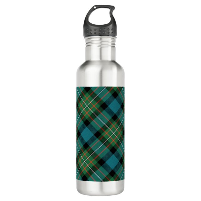 insulted water bottle - Ferguson Clan tartan (Front)