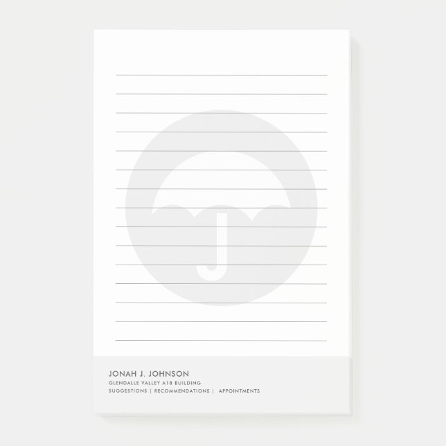 Insurance + Actuary Agents | Minimal Style Post-it Notes (Front)