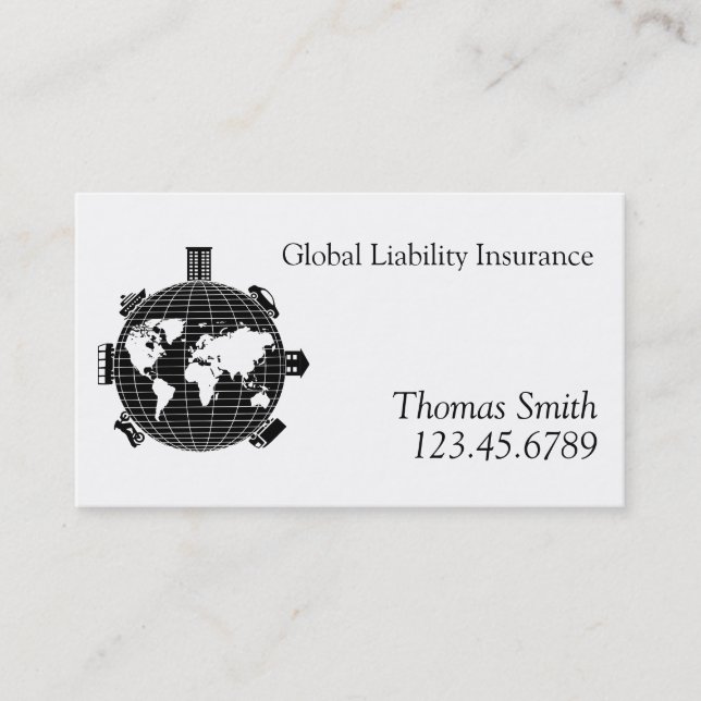 Insurance Adjuster Broker Business Cards (Front)