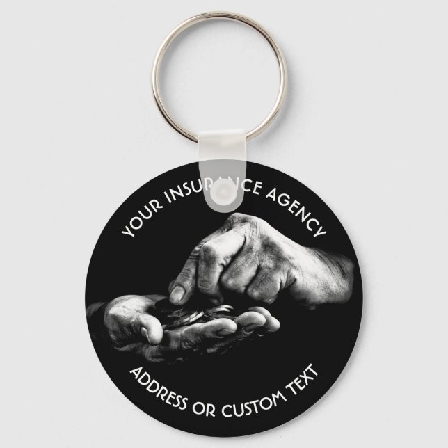 Insurance Agency Owner Or Insurance Company Agent Key Ring (Front)