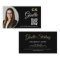 Insurance Agent Black Gold Photo QR Code 