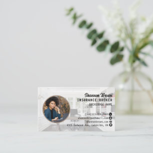 Insurance Agent Business Card   Mortgage Broker