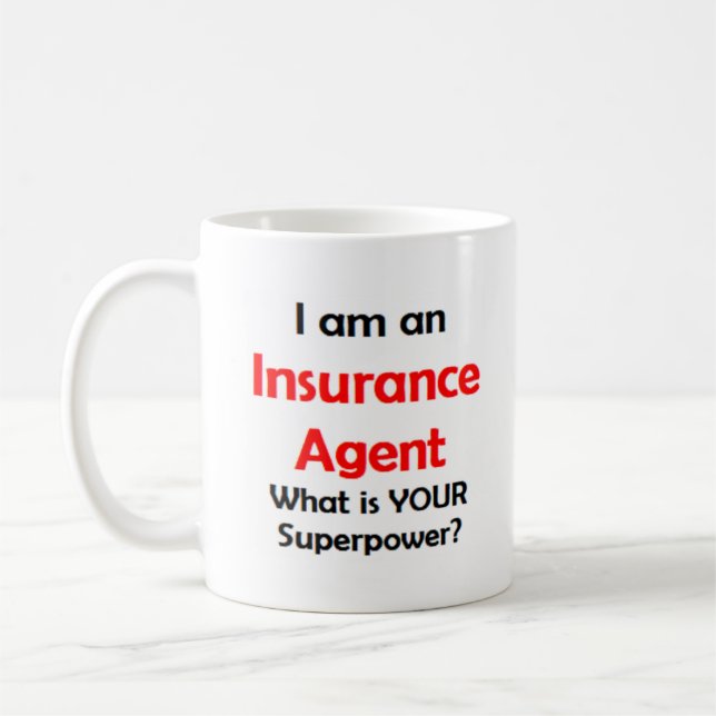 insurance agent coffee mug (Left)
