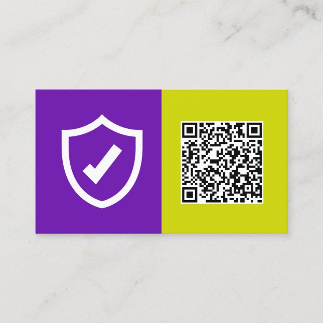 Insurance Agent Custom QR Business Card (Front)