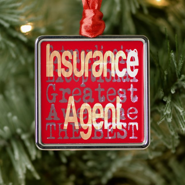 Insurance Agent Extraordinaire Metal Tree Decoration (Tree)