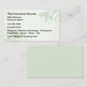 insurance Agent Modern Business Cards Template