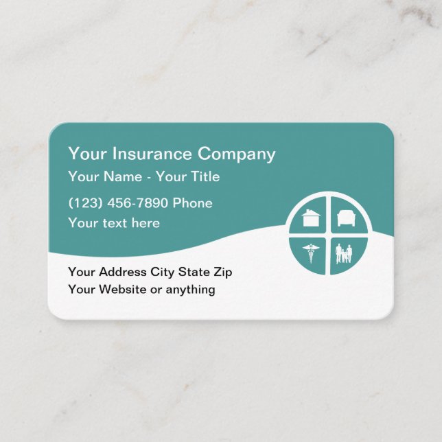 Insurance Agent Multi Line Business Cards (Front)