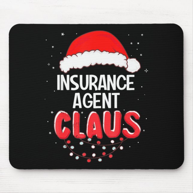 Insurance Agent Santa Claus Christmas Matching Cos Mouse Mat (Front)
