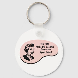 Insurance Agent Voice Key Ring