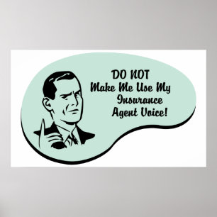 Insurance Agent Voice Poster