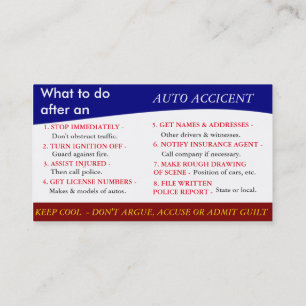 Insurance Agents 3.5" x 2.5", 100 pack, White Business Card