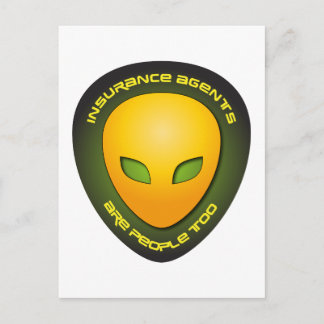 Insurance Agents Are People Too Postcard