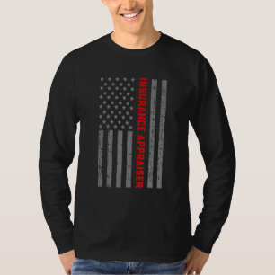 Insurance Appraiser Vintage US Flag For Men Dad T-Shirt