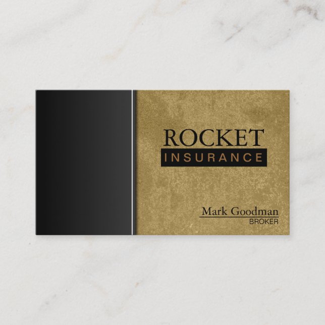 Insurance Broker Business Card - Sophisticated (Front)