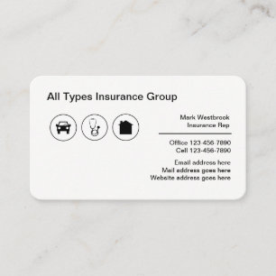 Insurance Broker Multi Line Agency Business Card