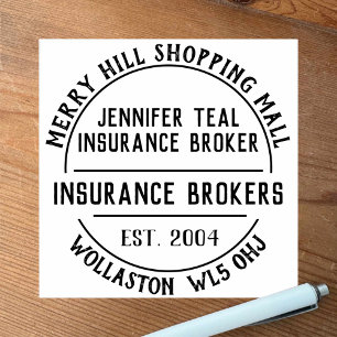 Insurance Brokers Rubber Stamp