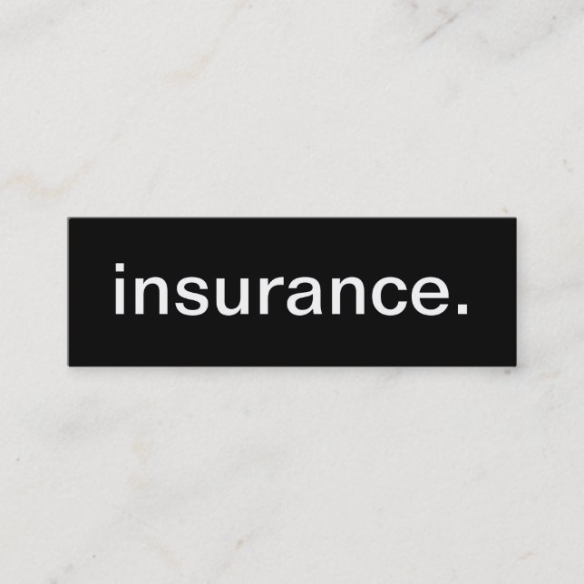 Insurance Business Card (Front)