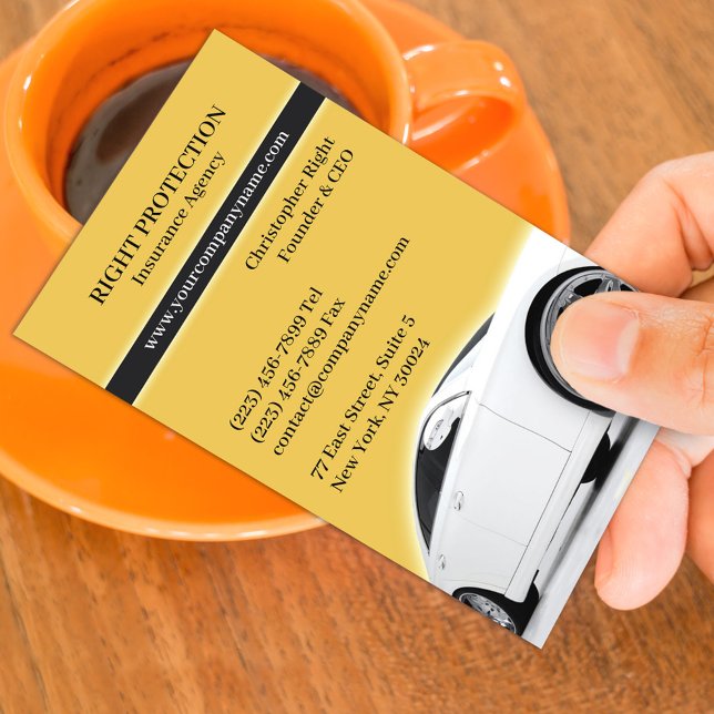 Insurance Car Dealer Business Card (Creator Uploaded)