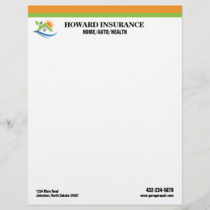 Insurance Company Custom Letterhead