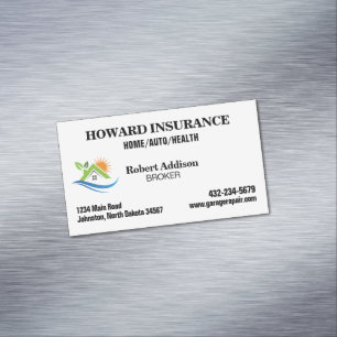 Insurance Company Magnetic Business Card