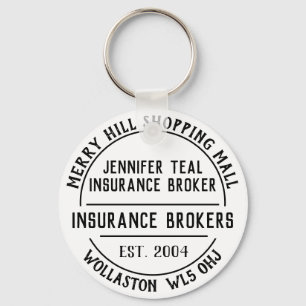 Insurance Company Promotional Key Ring