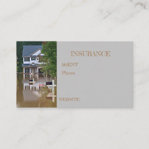 Insurance Flood Damage Business Card