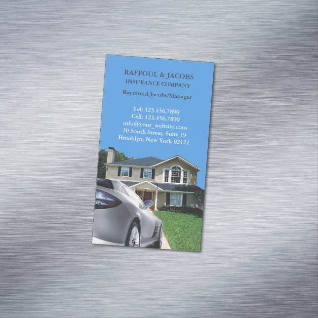 Insurance Magnetic Business Card (In Situ)